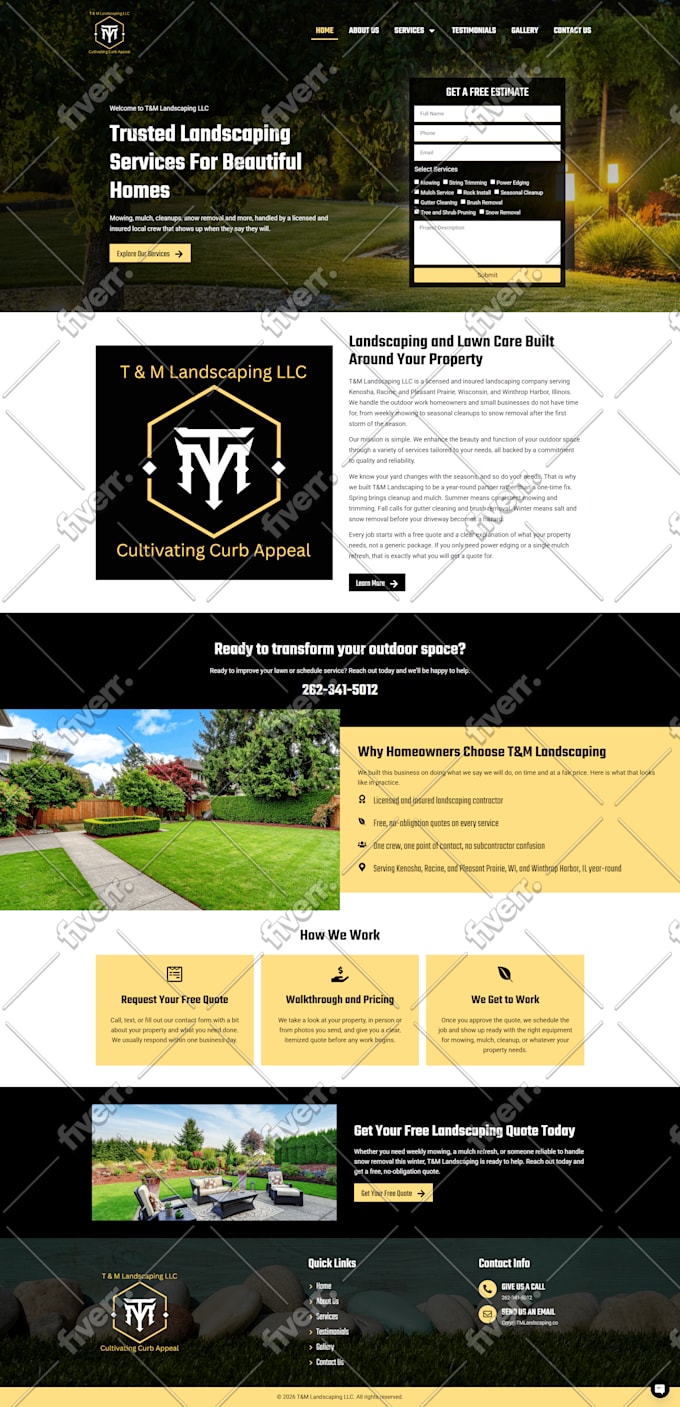 build gardening, landscaping, plants, farming wordpress website