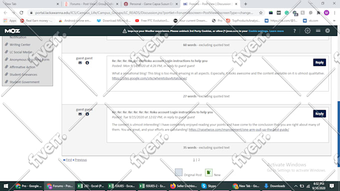 make 550 blog comments backlinks on high authority sites