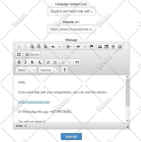 send bulk emails, email blast with email marketing campaign