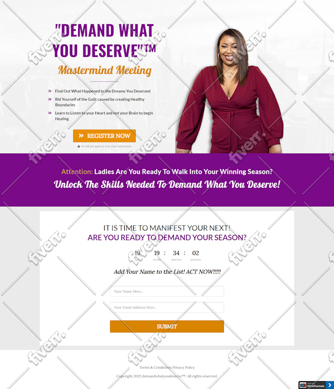 design clickfunnels sales funnel, clickfunnels landing page or website