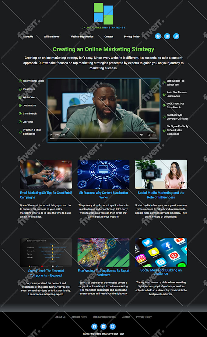 design and develop custom wordpress website