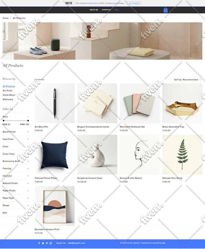 build wix ecommerce store, design or redesign wix website