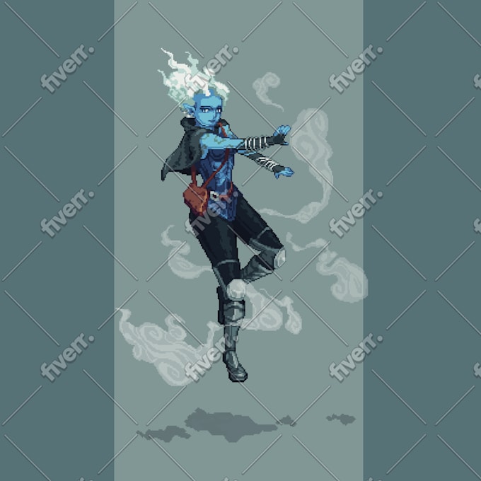 draw anime style pixel art and sprites for your project