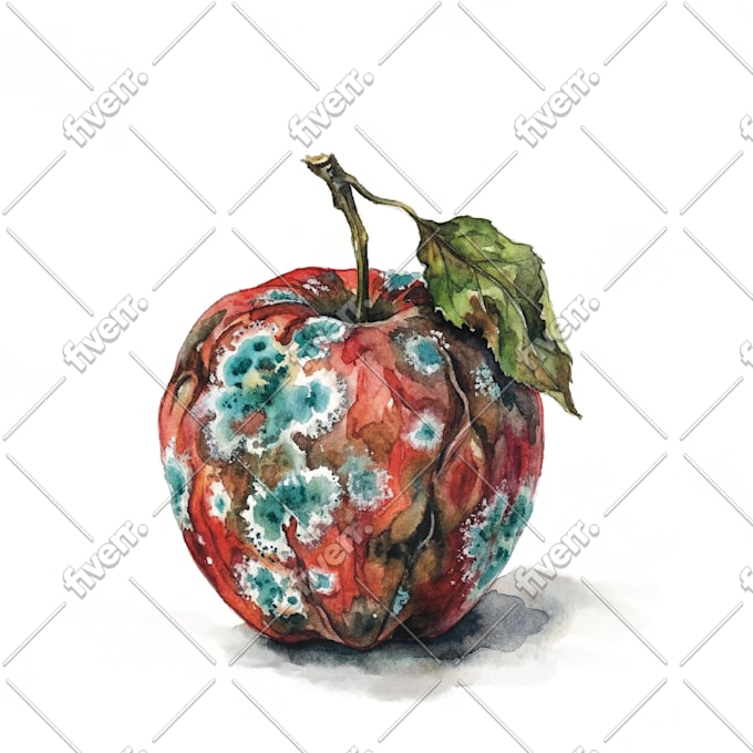 illustrate any food or desserts in watercolor style