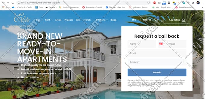 design or redesign wix website