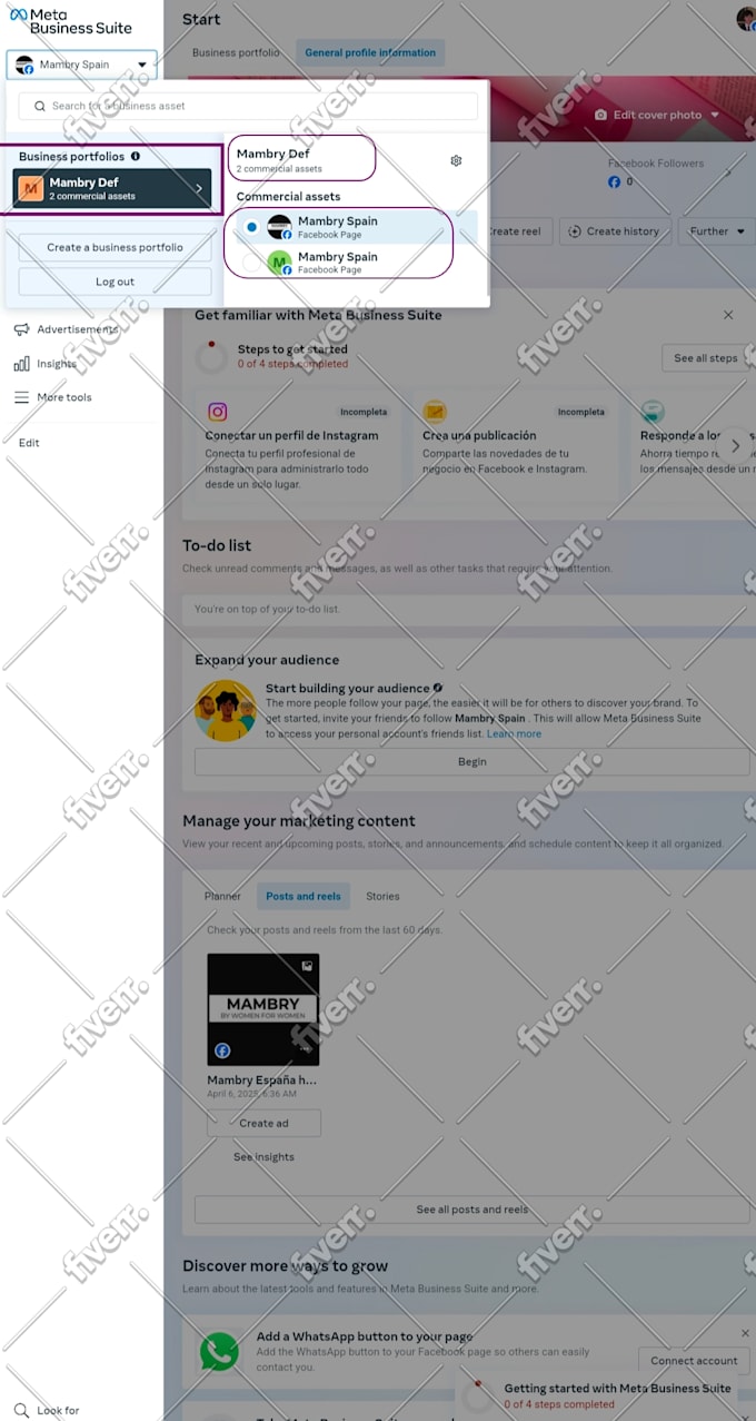 fix errors, restrictions and setup facebook business manager