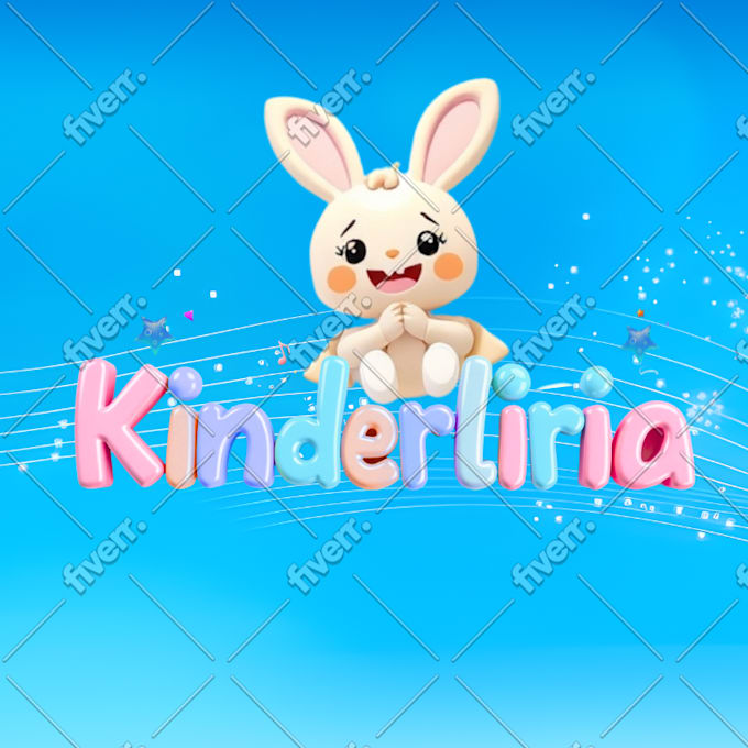 create kids youtube banner and profile picture or logo