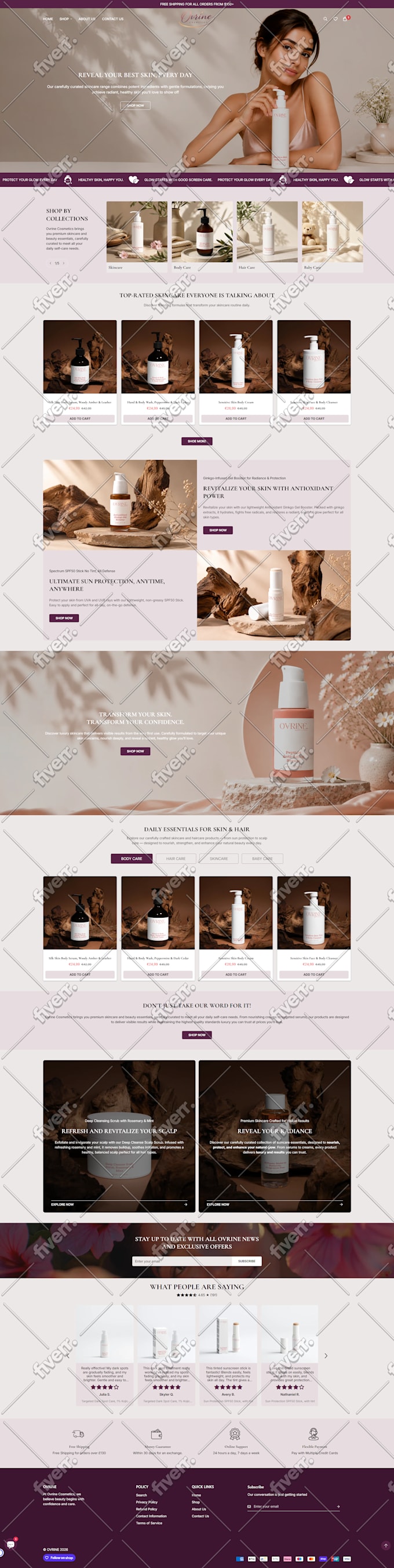 design, redesign or build shopify store, shopify ecommerce website development