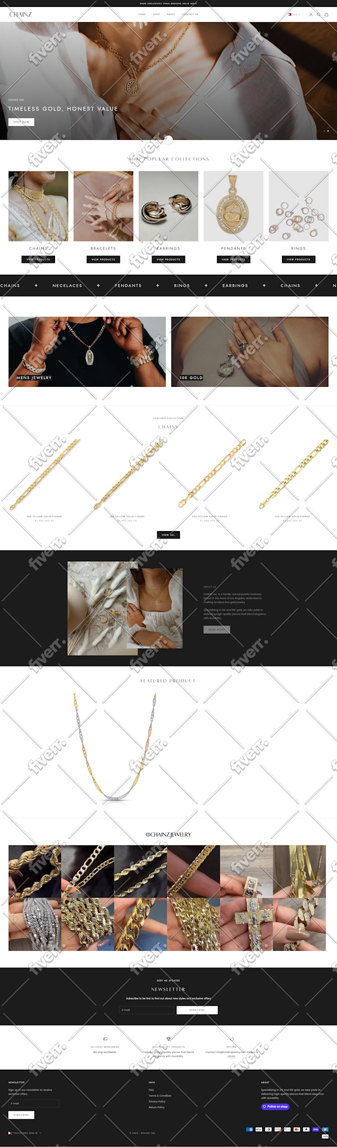 build a website design and ecommerce store using shopify