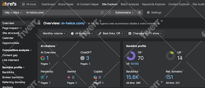increase domain rating ahrefs dr 80 moz da 35 majestic tf 45 for 3 months