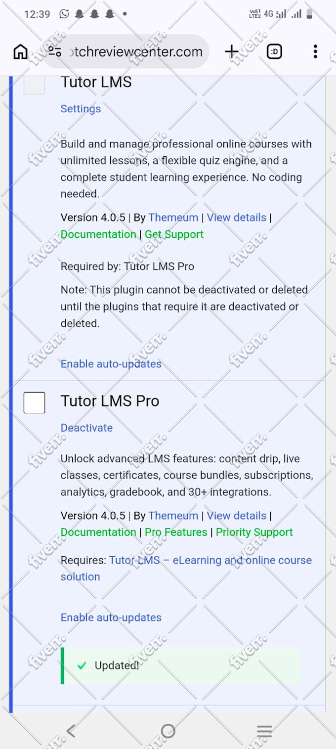 install tutor lms pro with automatic update