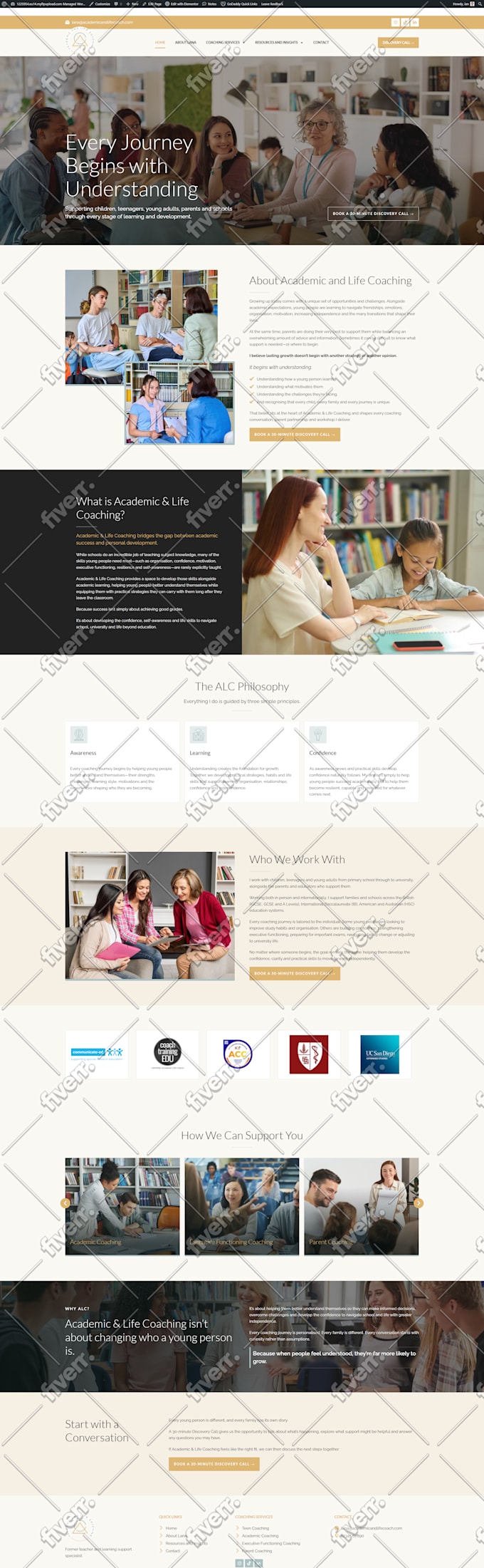 create you an amazing consultancy website using wordpress