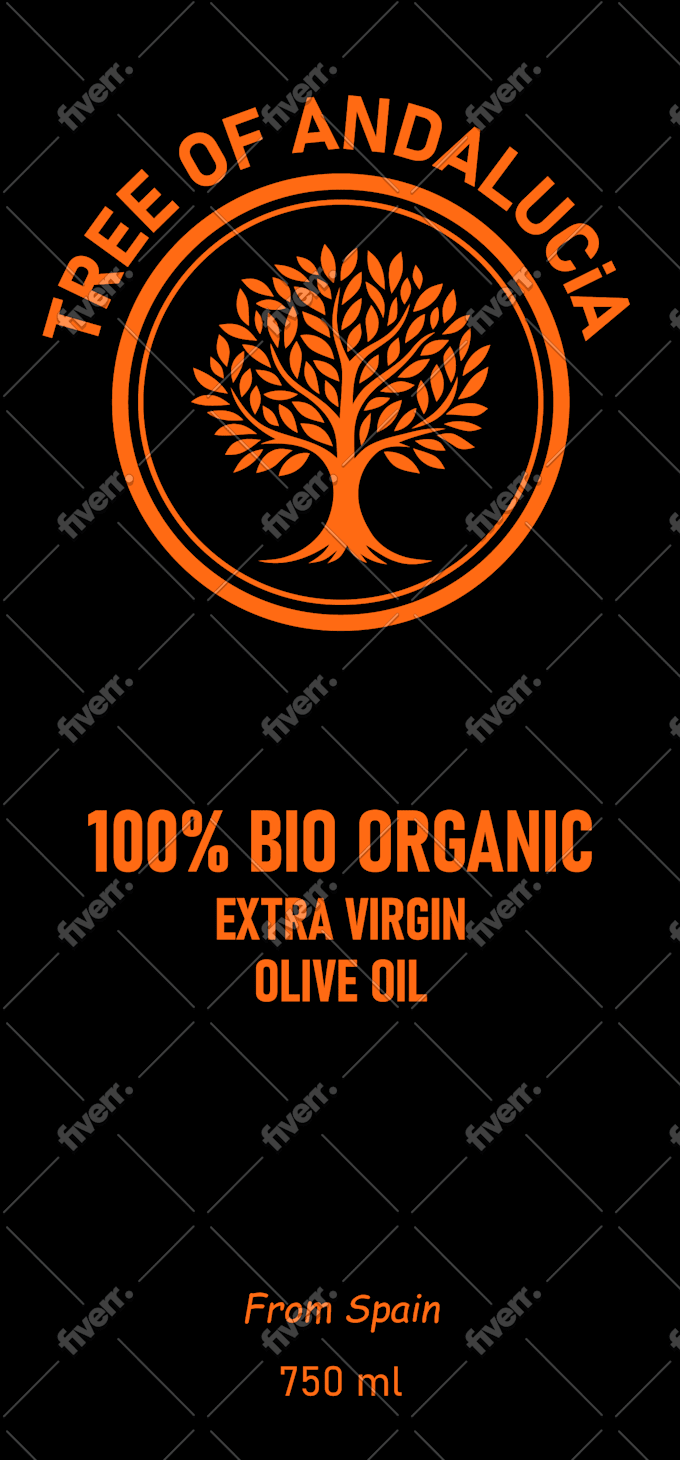 design your olive oil label professionally