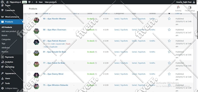 do shopify product listing and woocommerce product upload