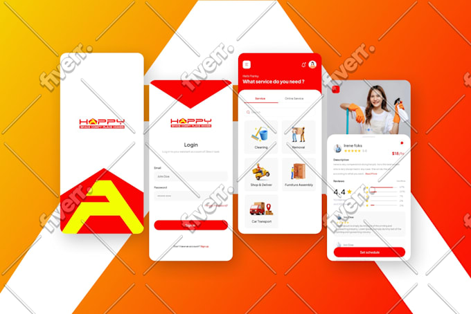 Do professional ui ux design for mobile apps and website by ...
