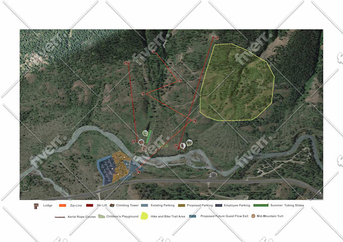 draw and render site plans, master plans for commercial use