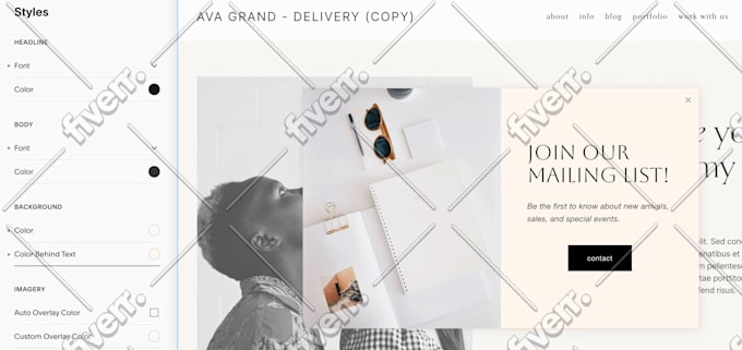 design squarespace website for your brand squarespace website design