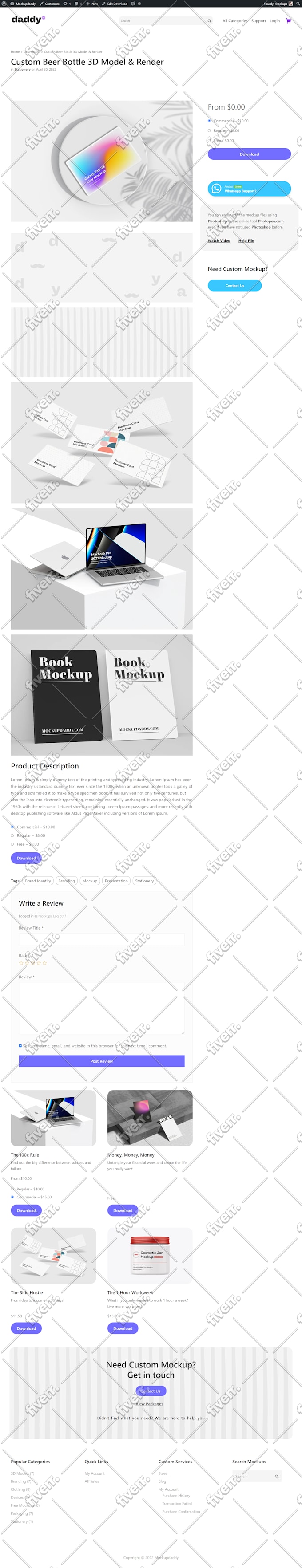 professional wordpress theme customization services