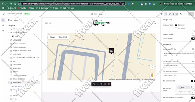 fix and integrate google map api in your website