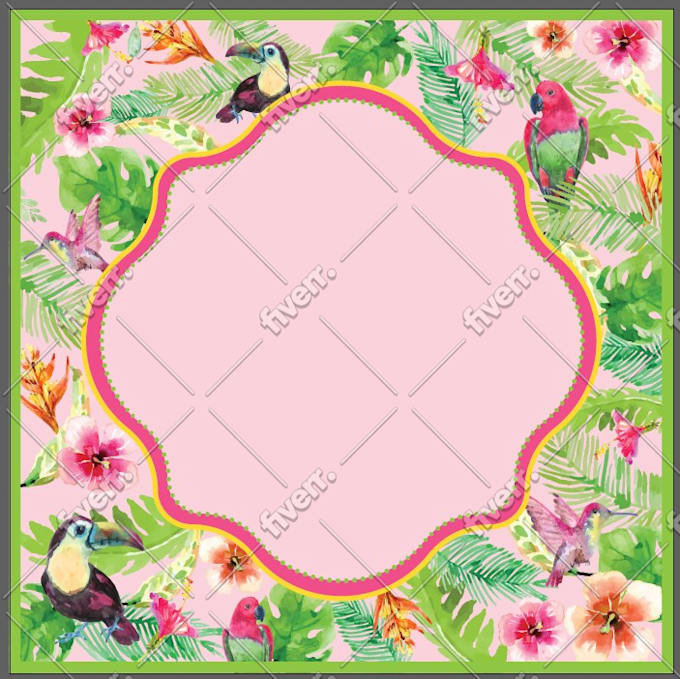 create a digital watercolor style pattern