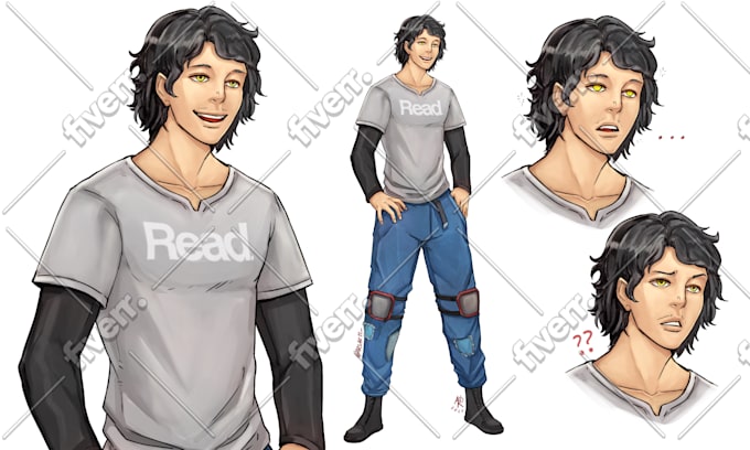 draw concept art for your character design