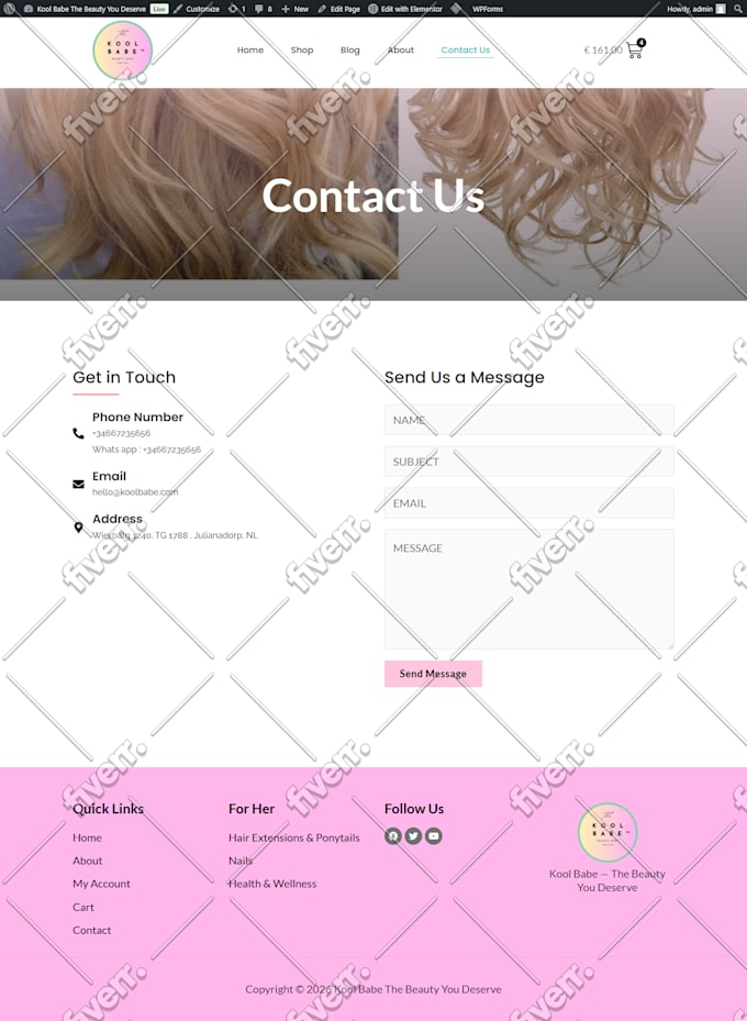 build responsive wordpress woocommerce website with elementor pro