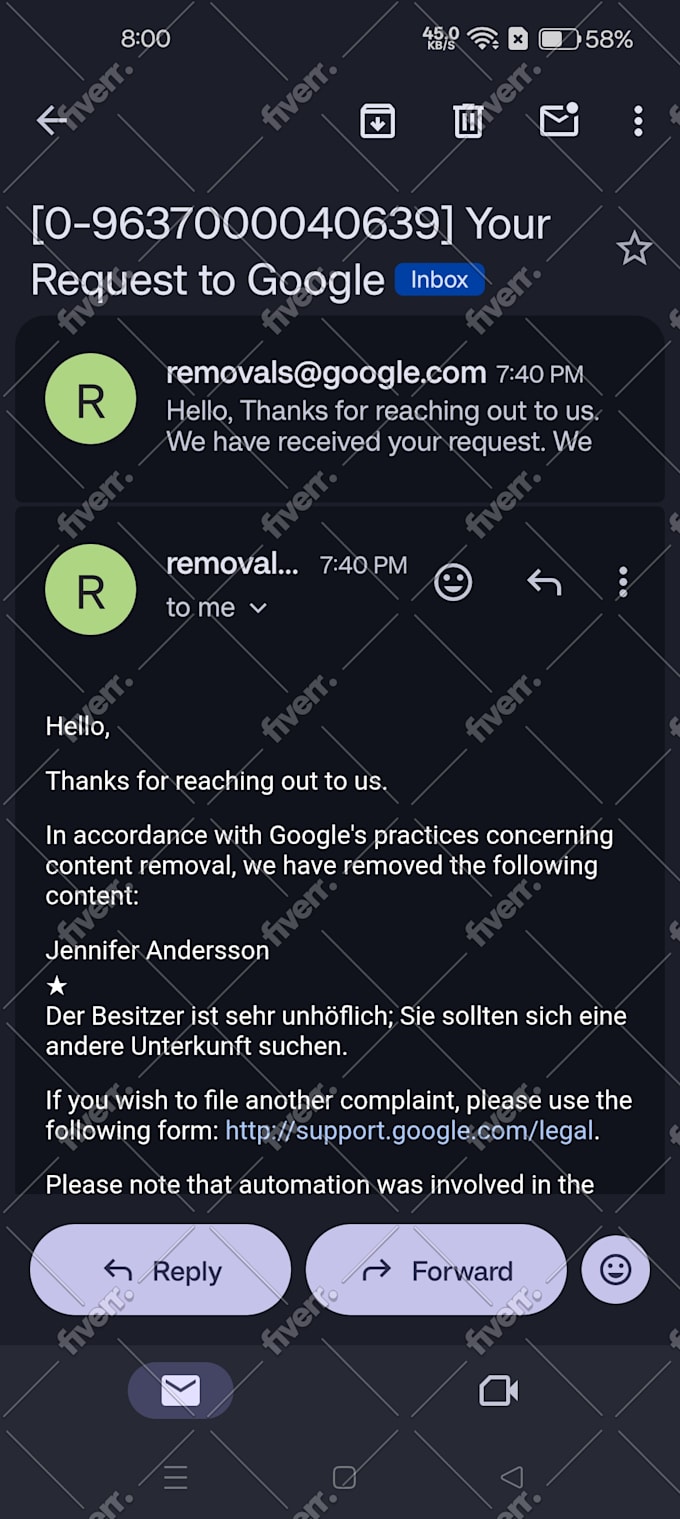 remove mugshots cases and negative search results from google