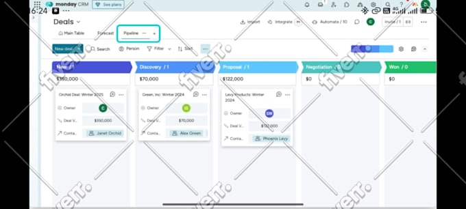 setup monday crm workspace ai workflow automation clickup data migration zapier