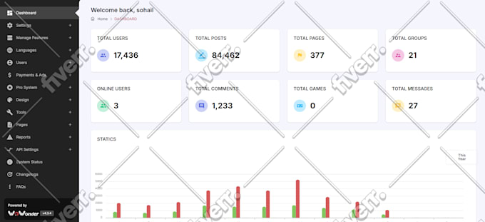 install wowonder cms, android apps and do custom work