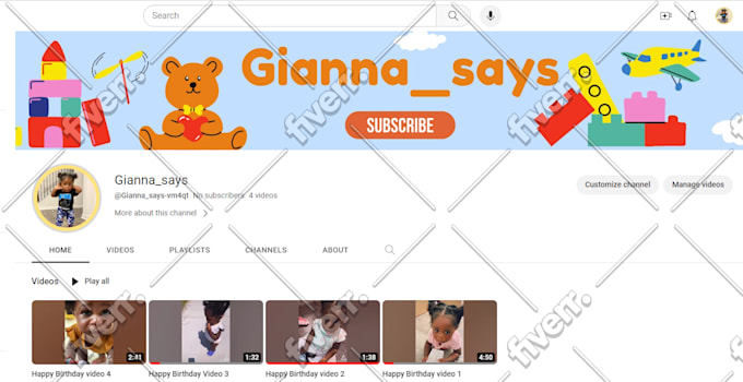create and setup youtube channel with banner, logo, SEO professionally