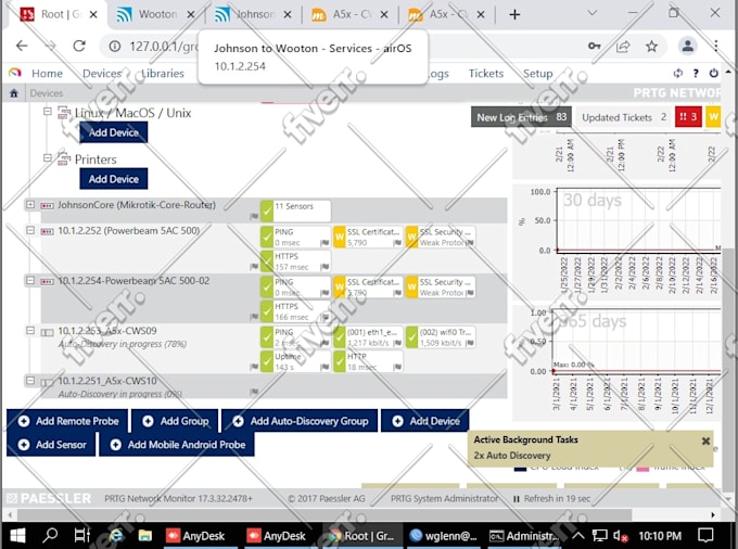 fix vmware, veeam,  azure, aws, office365, freenas issues