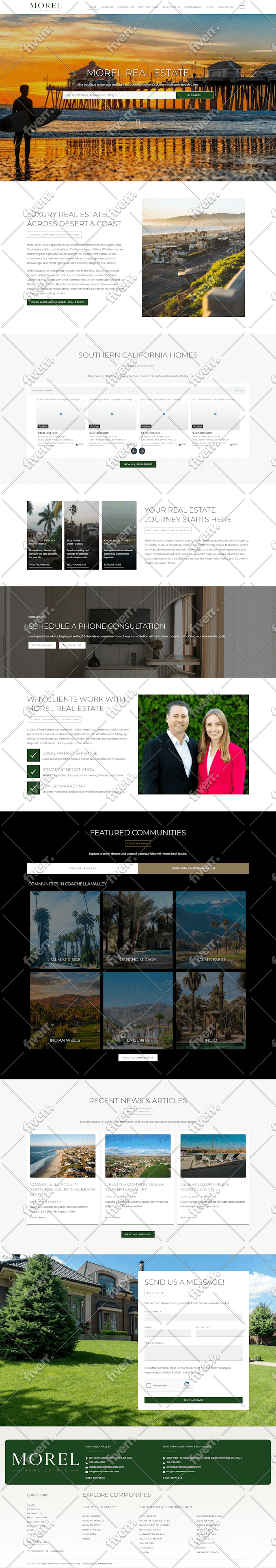design your real estate website in wordpress