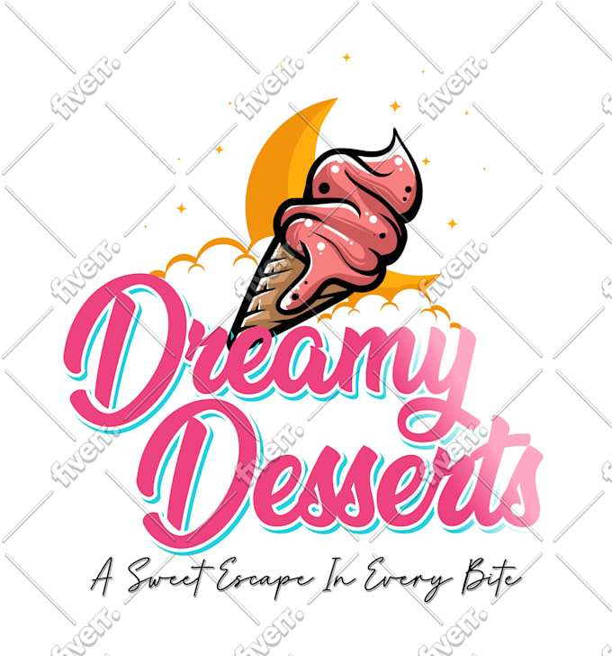 design ice cream logo and full brand identity packaging