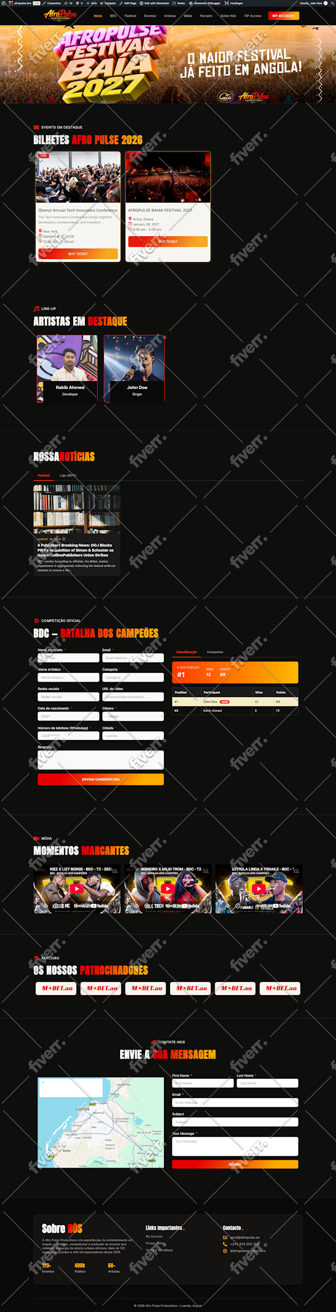 build a professional event marketplace and ticket selling website
