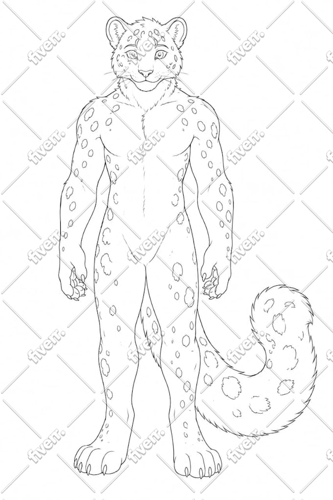 draw furry ref sheet furry reference sheet fursona character design ref sheet