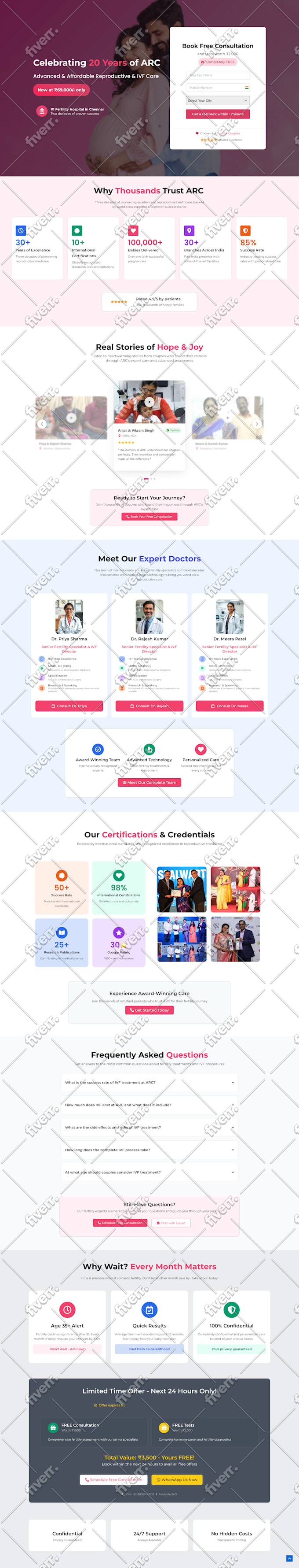 design elementor landing page or wordpress landing page