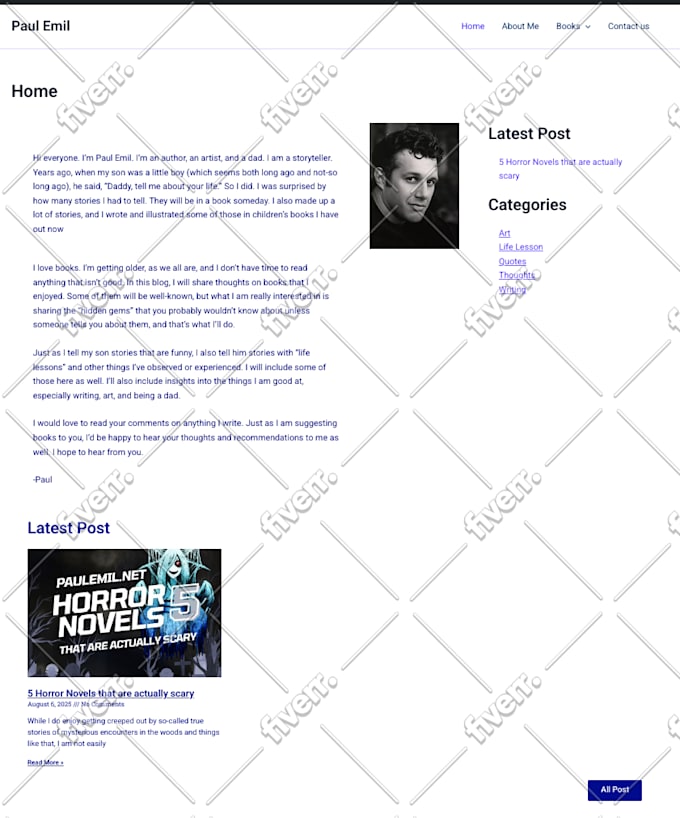 design a responsive wordpress landing page website, redesign, wordpress blog