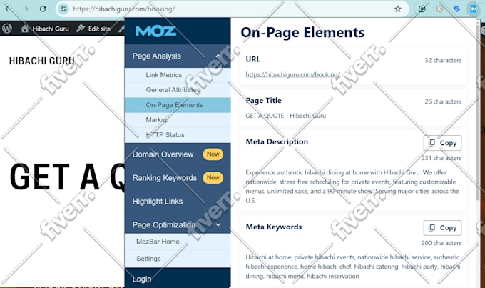 complete website SEO audit, onpage optimization and GEO for ai search