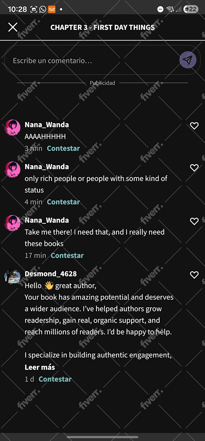 read and interact with your wattpad story