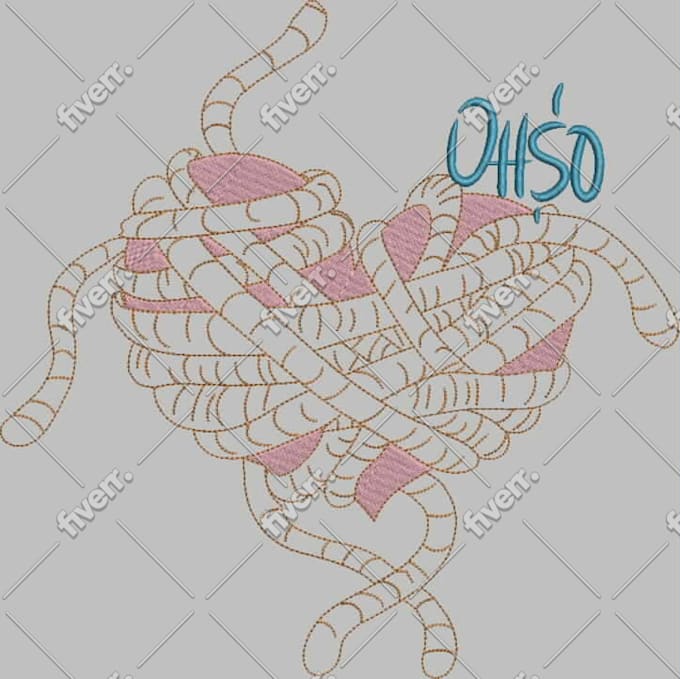 digitize the logo into embroidery dst, emb and pes