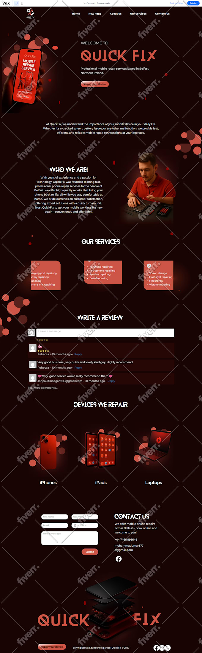create weebly, wix studio website design, redesign wix store