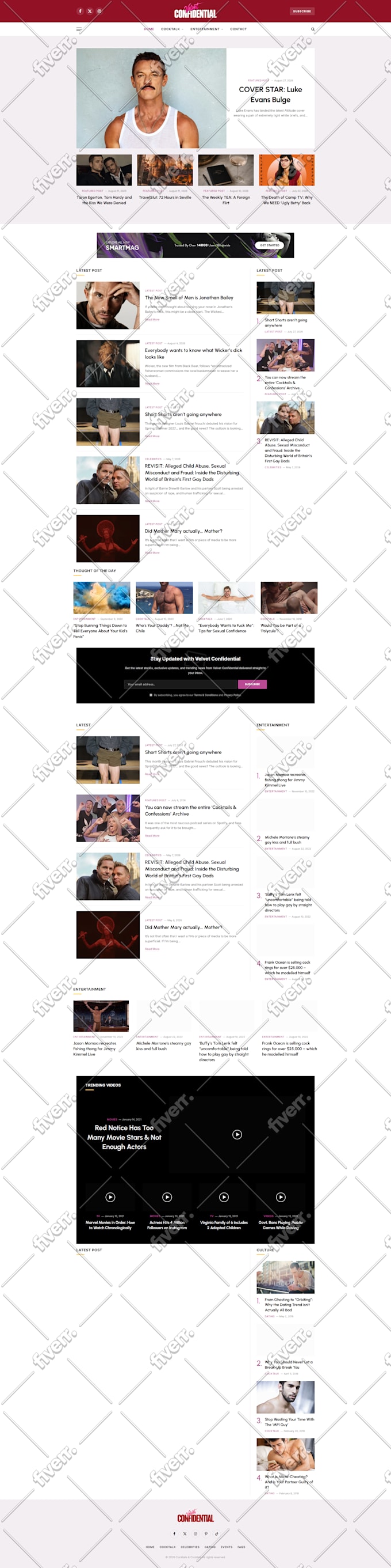 design redesign wordpress website, website development as a full stack developer