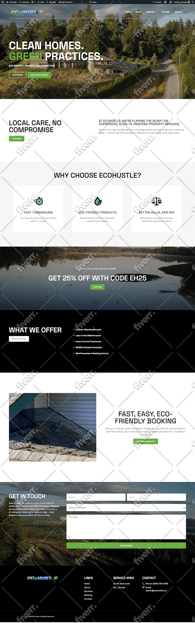 design redesign seo friendly wordpress website development
