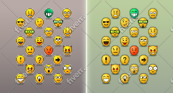 create a set of 5 customised emoji for you