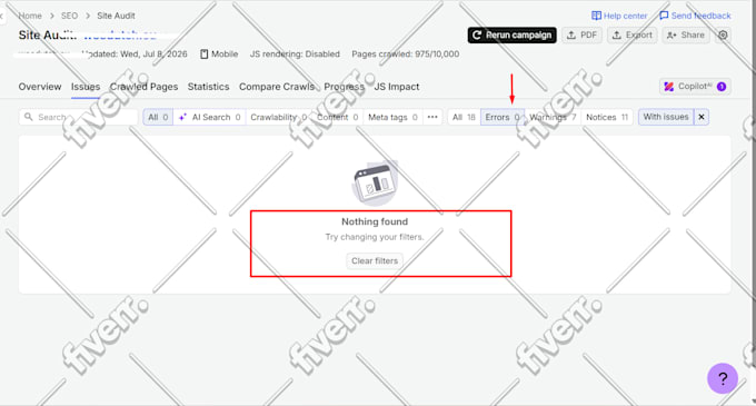 fix 301 redirect, 404 error, broken links, and xml sitemap