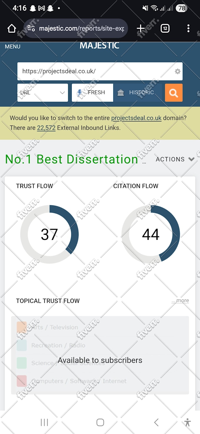 increase your website trust flow to 40 plus
