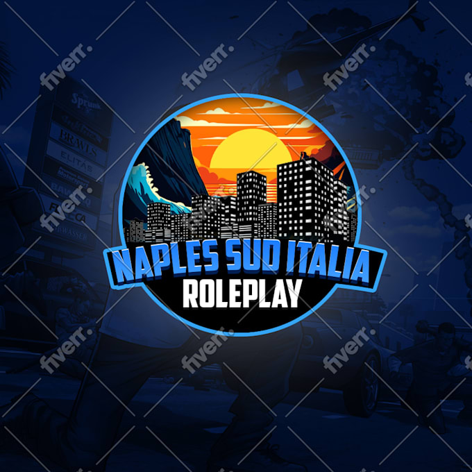 make an awesome professional discord server logo for fivem roleplay server