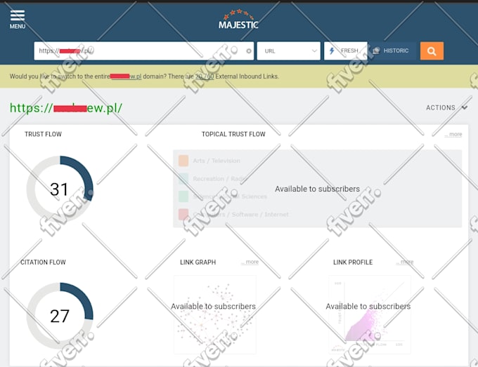 increase majestic trust flow tf 40 plus authority manual dofollow seo backlinks