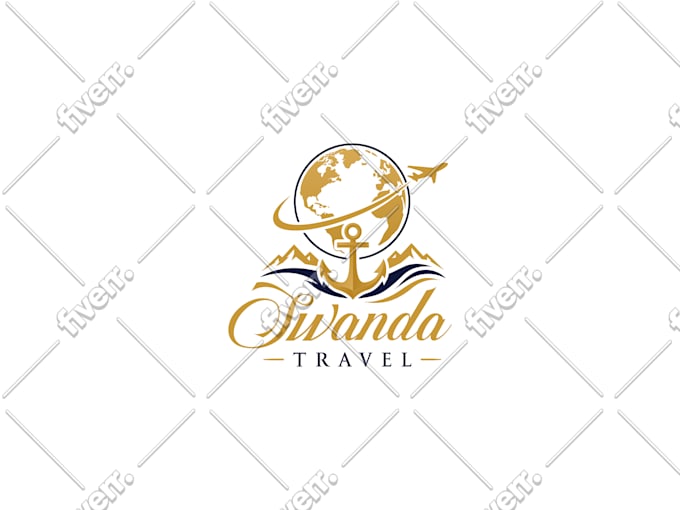 design artwork minimalist travel agent logo