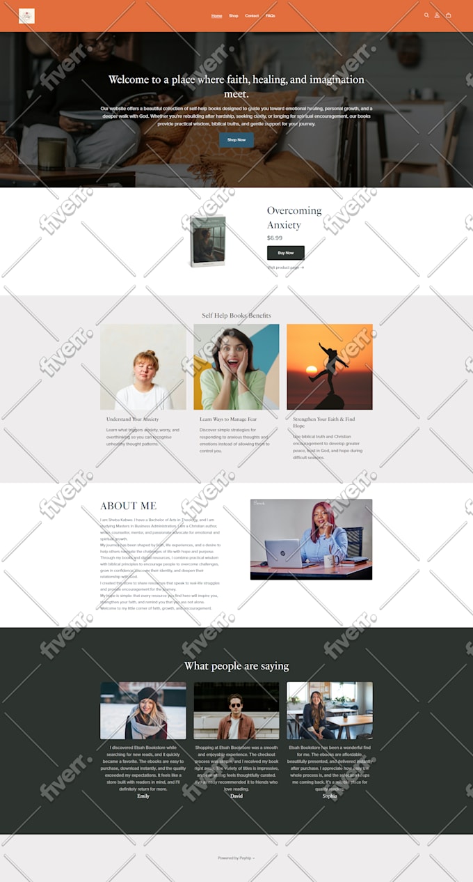 design payhip website orsell digital products on payhip, build your payhip store